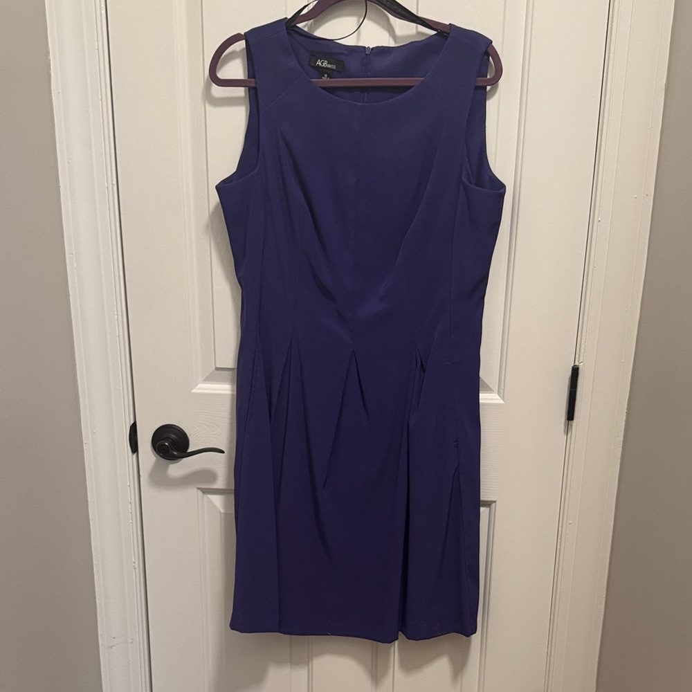 Adrianna Papell Purple Midi Dress